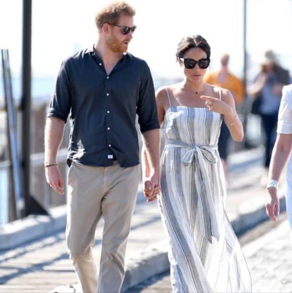 Reformation Pineapple striped dress ASO Meghan Markle - Picture 2 of 12